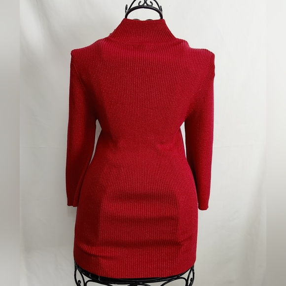 Lauren Michelle Sweater, M, Red, NWT - Picture 2 of 7
